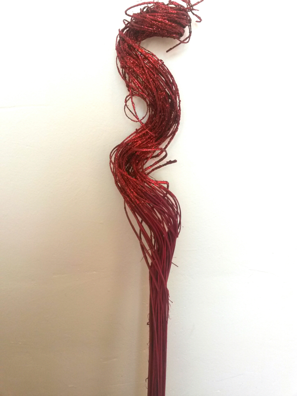 Curly Ting Ting glitter červená 85 cm