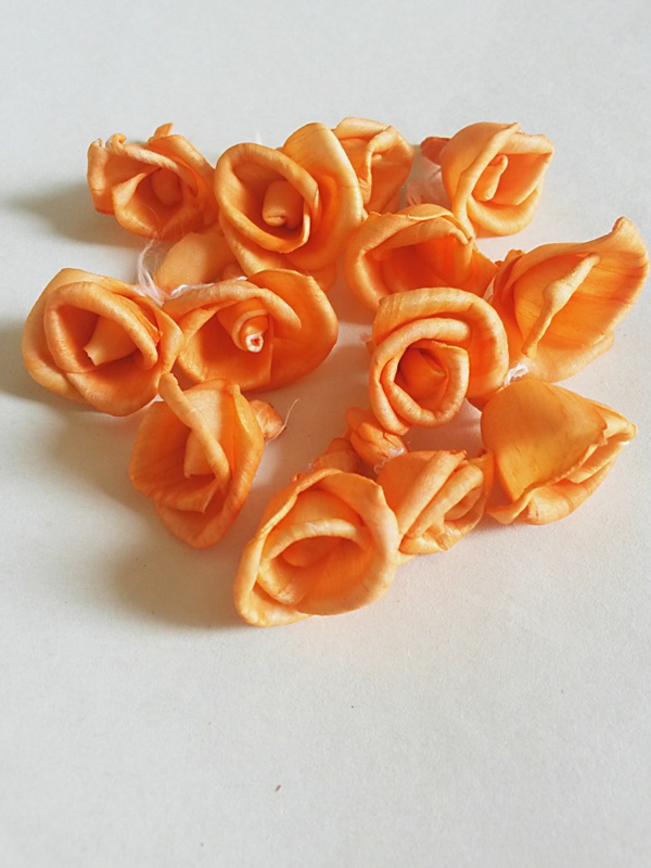 Sola rose mini 2 cm oranžová