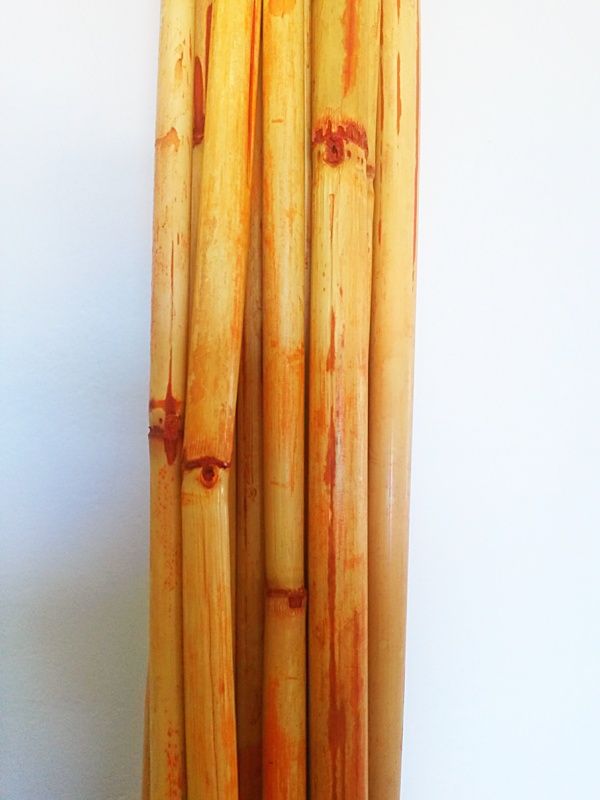 Bamboo wood stick 100 cm oranžová