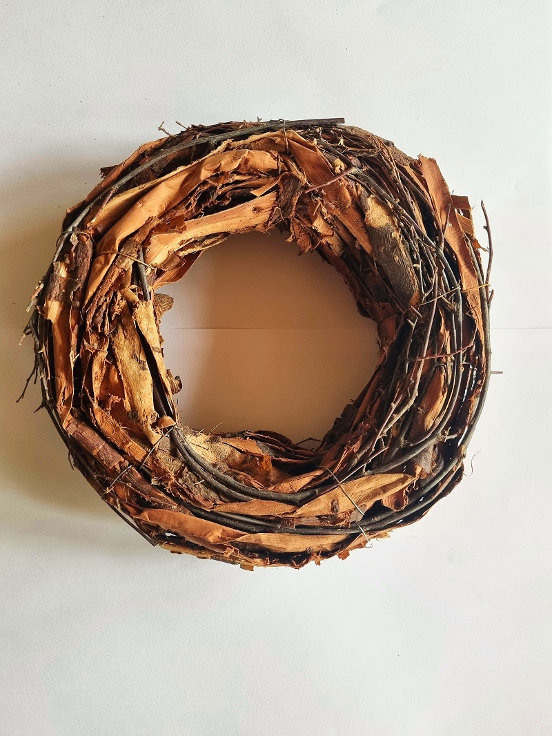 Věnec proutí kůra 20 cm