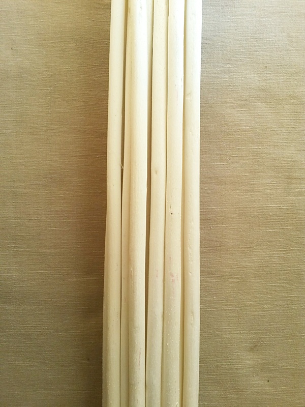 Jute stick 100 cm bělená