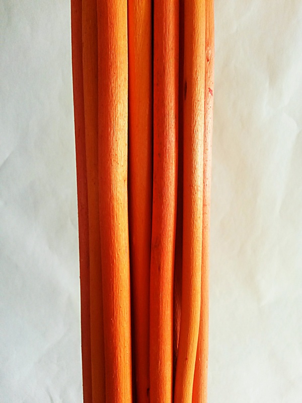Jute stick 100 cm oranžová