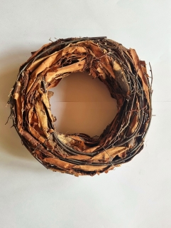 Věnec proutí kůra 25 cm