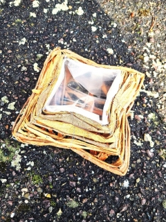 Čtverec proutí 20 cm